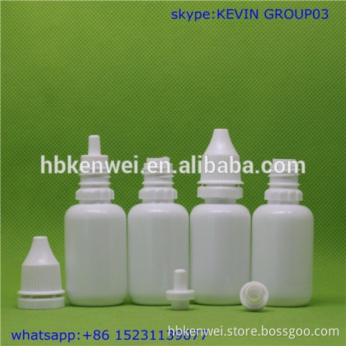 15 ml bottle plastic white opaque bottle with tamper evident cap